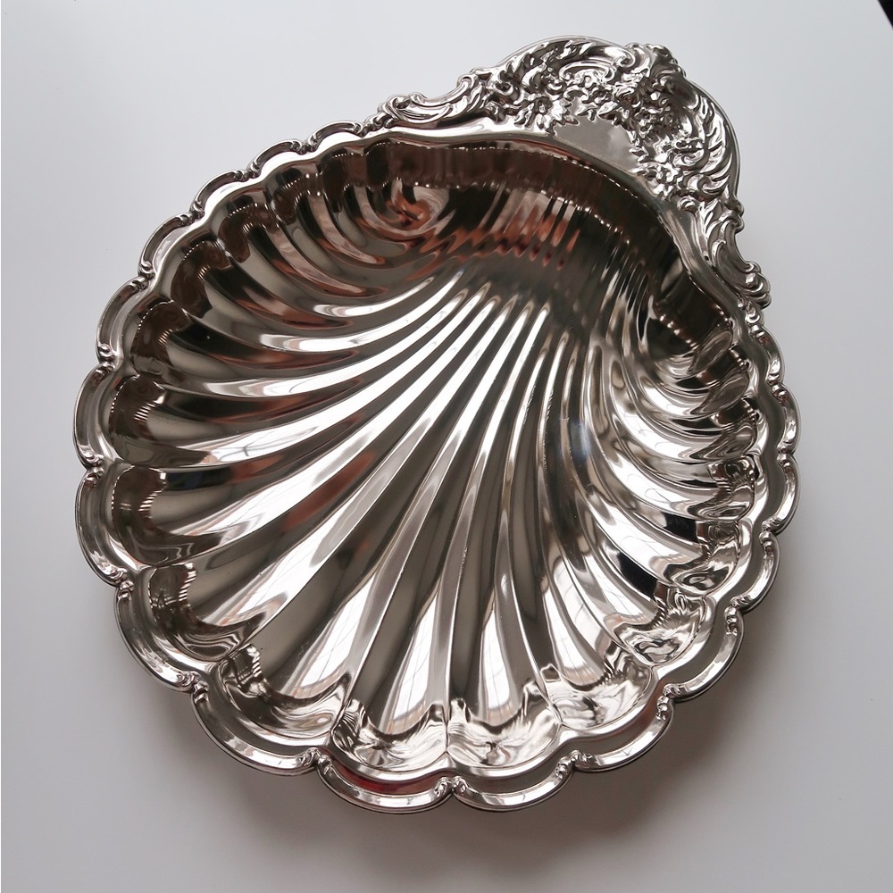 Vintage Shell Dish – Silver Plated (EP on Steel, Hong Kong) 80s-90s